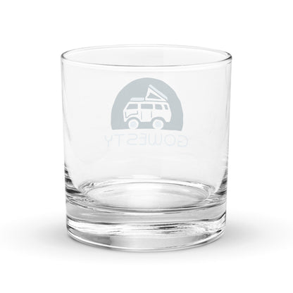 Rollyn GoWesty Logo Rocks Glass