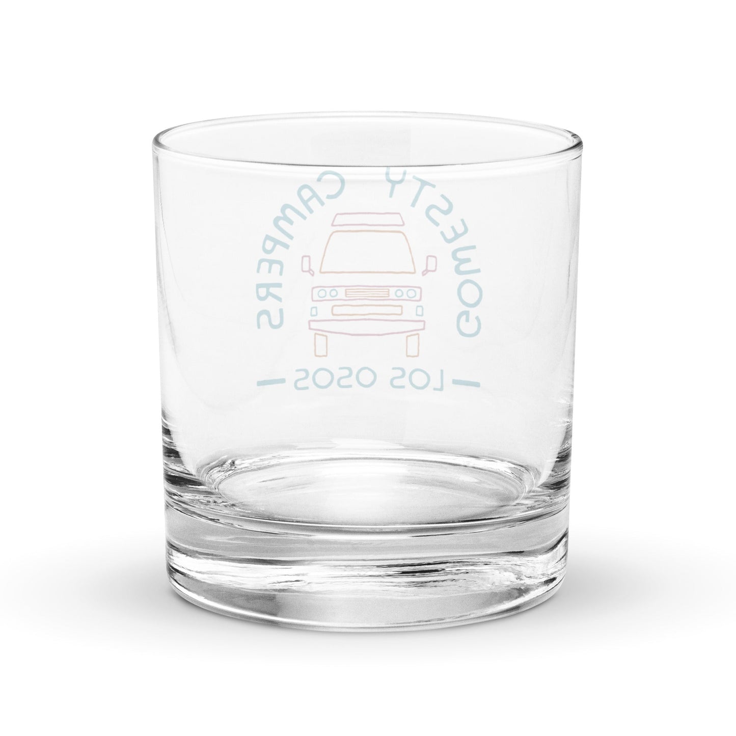 GoWesty Campers "Friendly Face" Rocks Glass