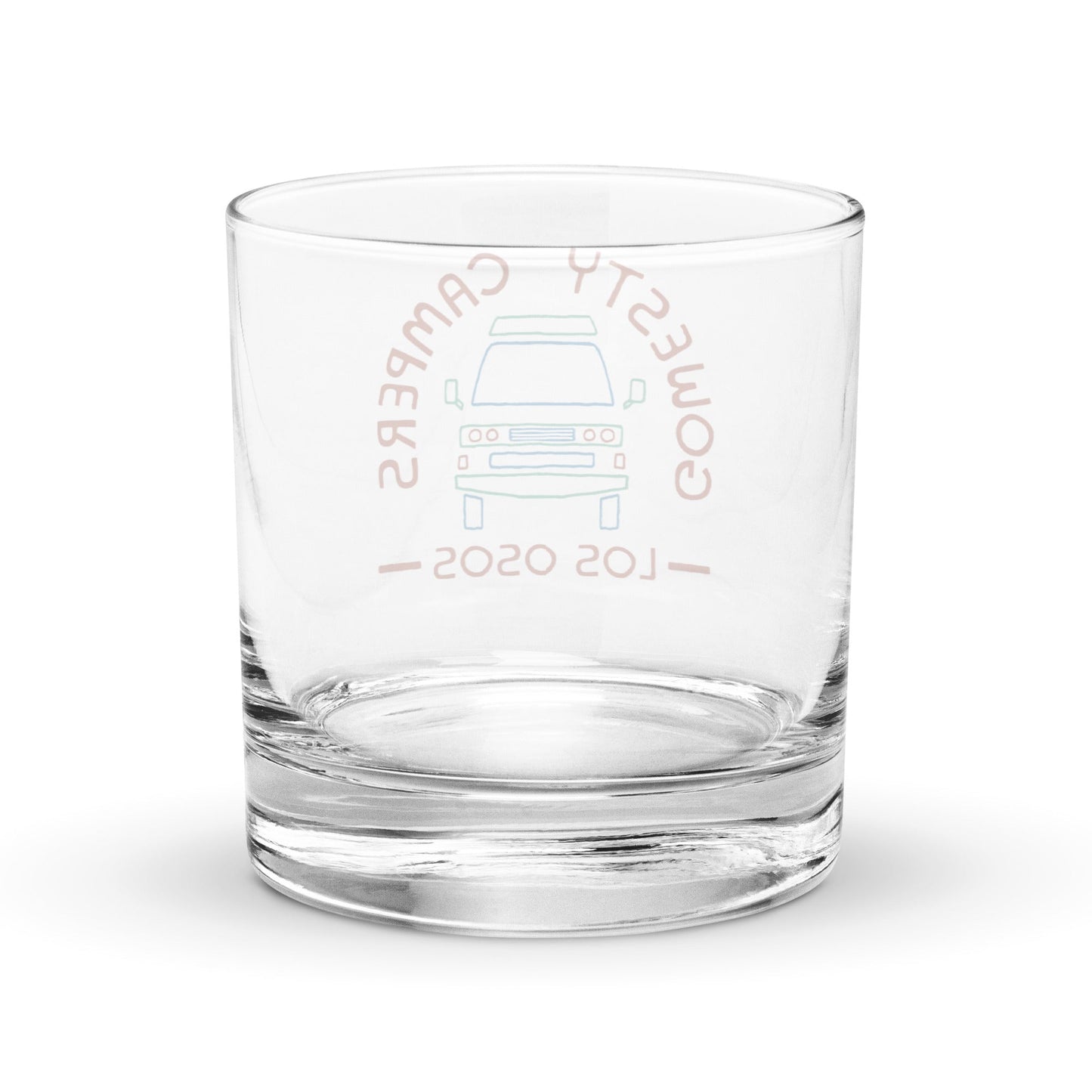 GoWesty Campers "Friendly Face" Rocks Glass
