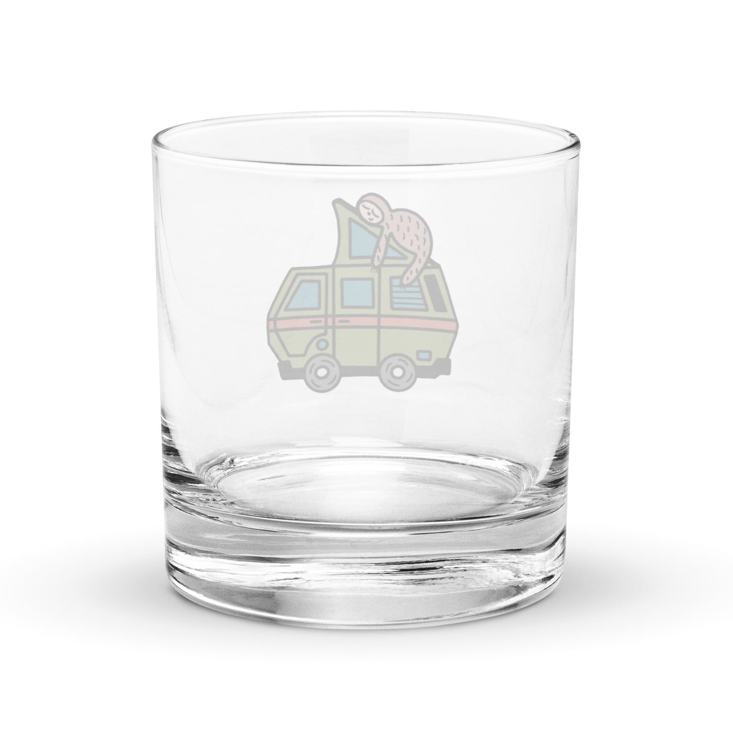 Stewie Sloth Rocks Glass