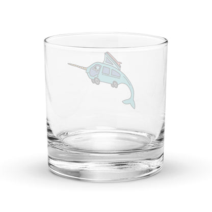 Narwhal Ned Rocks Glass