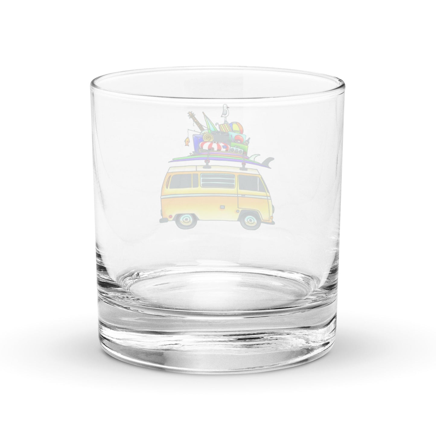 RAD Bus Rocks Glass