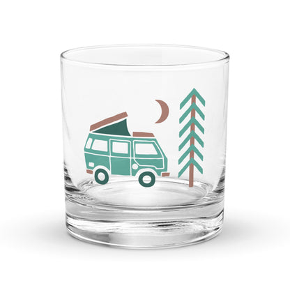 Go Outside Van & Moon Rocks Glass