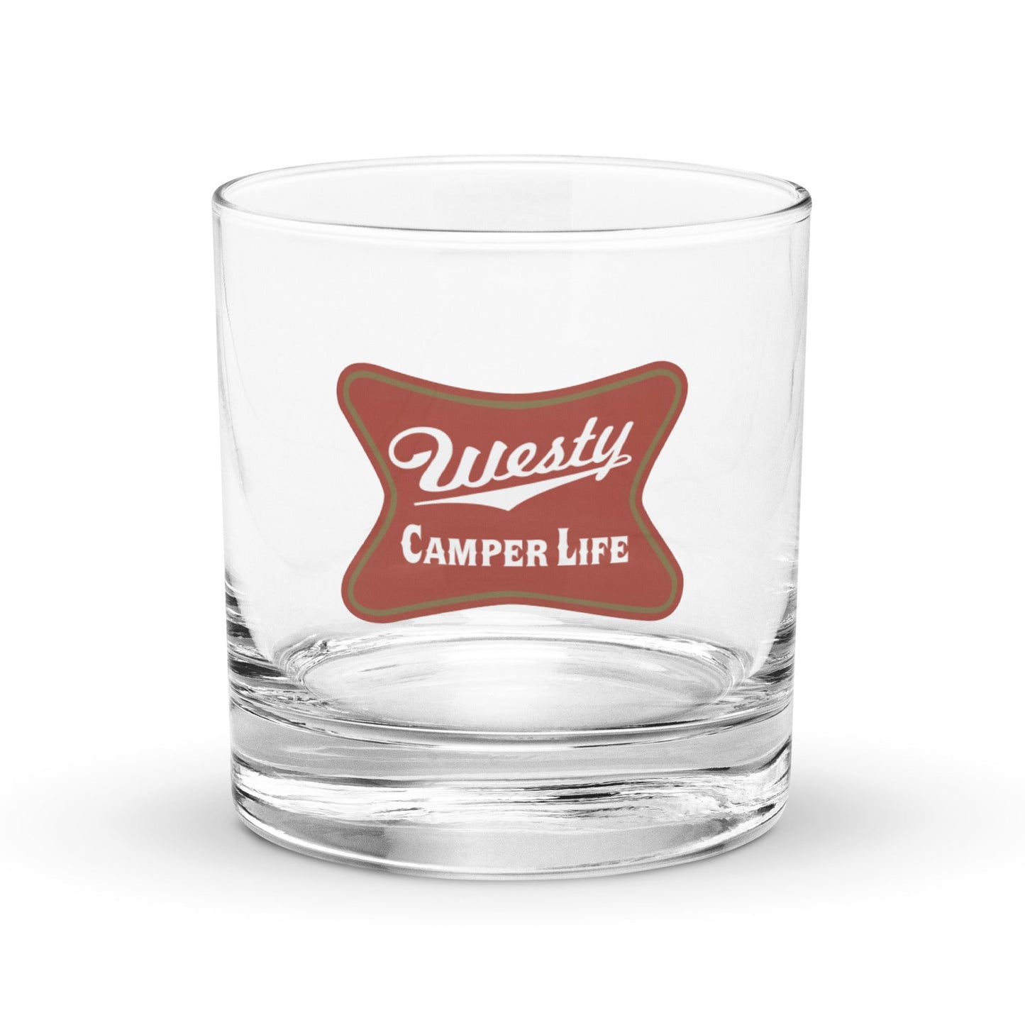 Westy Camper Life Rocks Glass