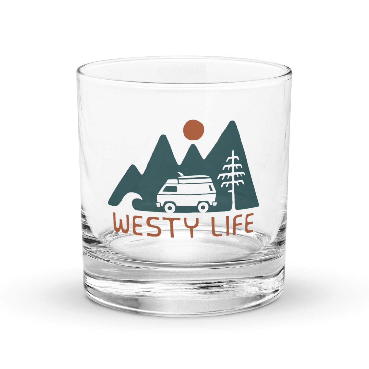 Westy Life Rocks Glass
