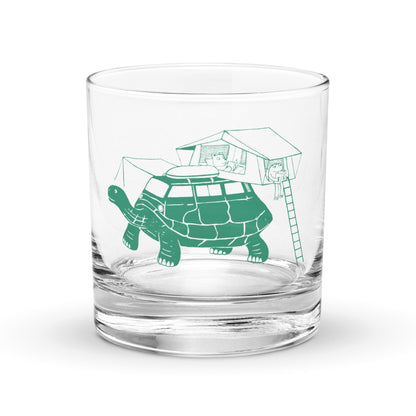 Tin-Top Turtle Rocks Glass