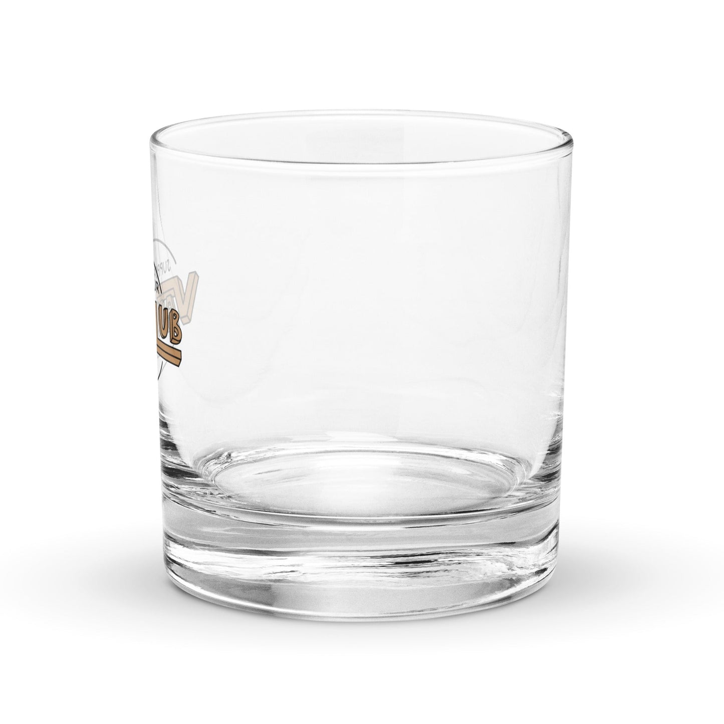 Support Your Local Van Club Brown Rocks Glass