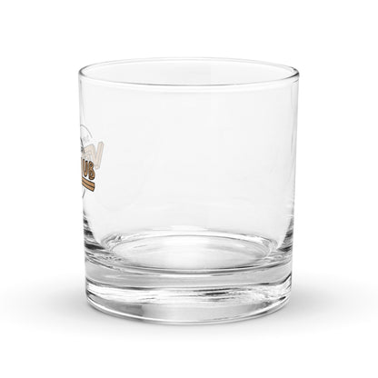 Support Your Local Van Club Brown Rocks Glass