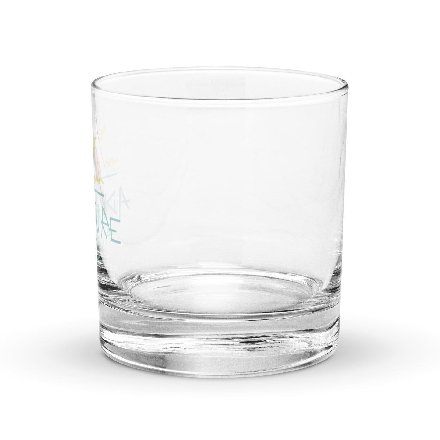 Advanture Awaits Rocks Glass