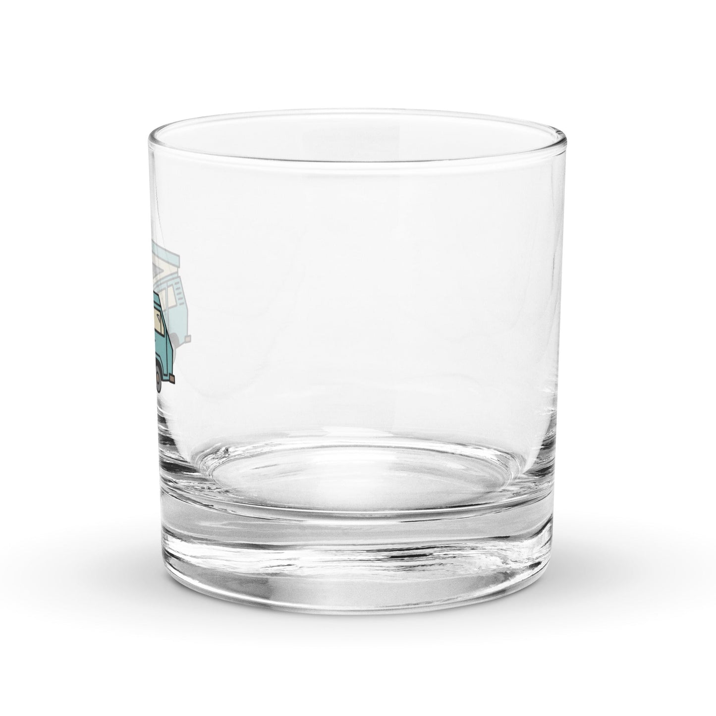 Dog in Van Rocks Glass