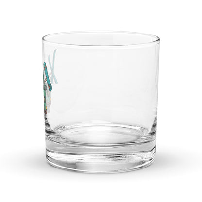 Shred Van Rocks Glass