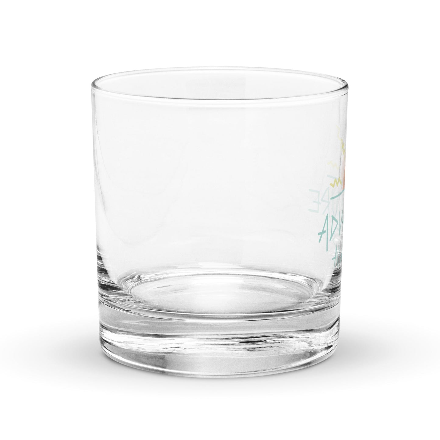 Advanture Awaits Rocks Glass
