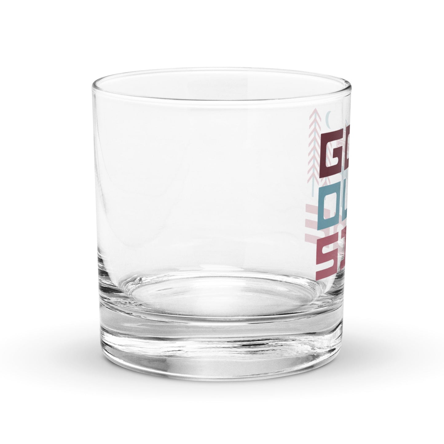 Go Outside Rocks Glass