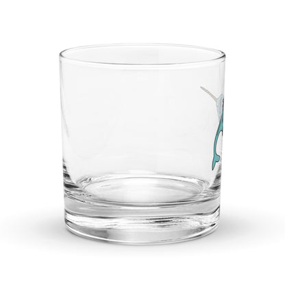 Narwhal Ned Rocks Glass