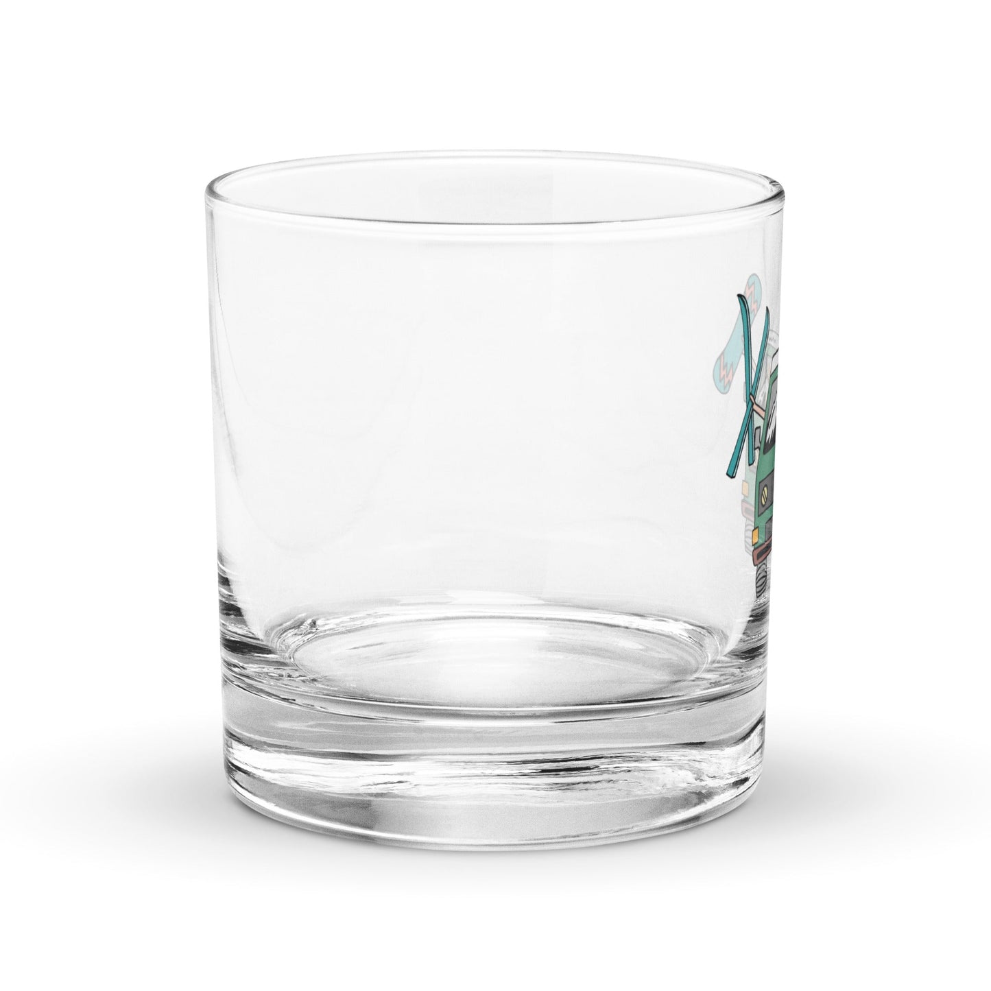Shred Van Rocks Glass