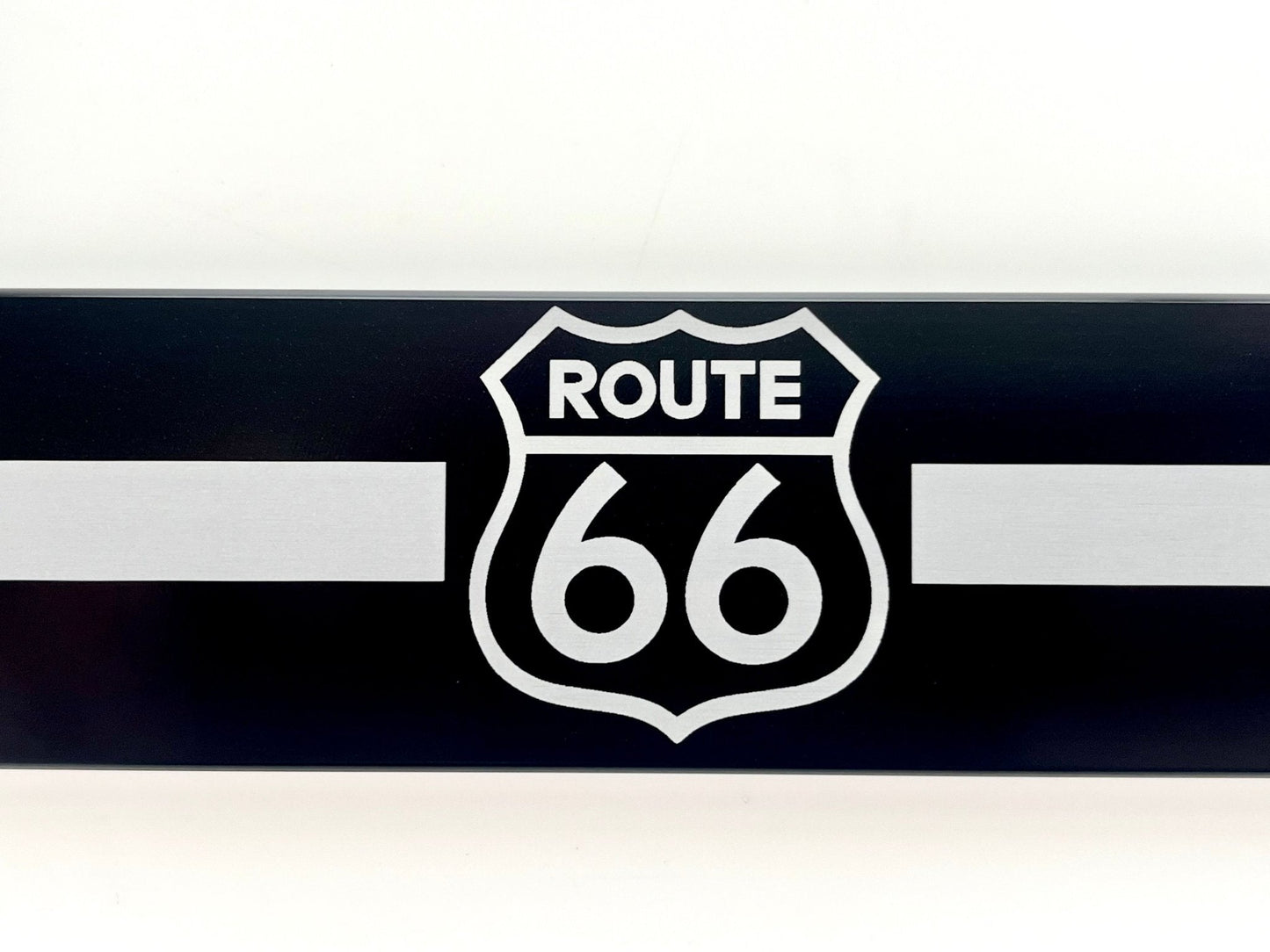 Route 66 American Flag Motorcycle Billet Aluminum License Plate Frame
