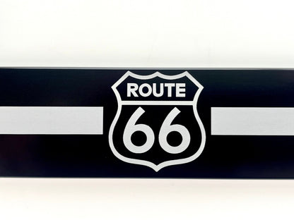 Route 66 American Flag Motorcycle Billet Aluminum License Plate Frame