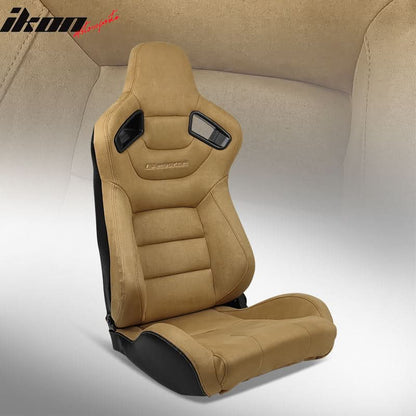 Universal Reclinable Left Driver Side Racing Seat Dual Slider