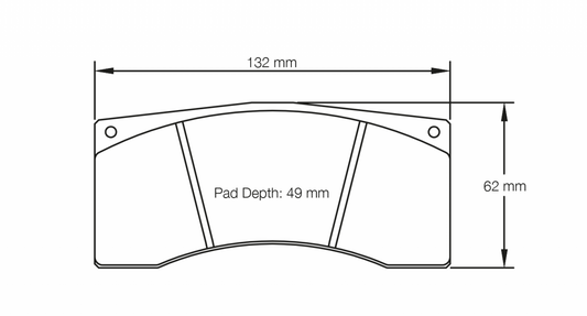 PAGID Racing Pagid Racing 1595 RST2 Compound Brake Pads 1595-RST2