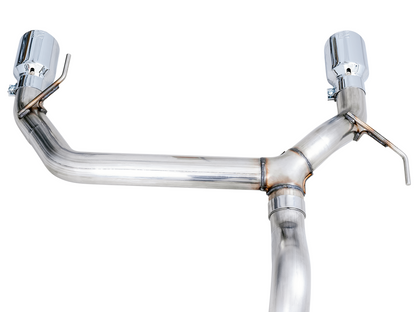 AWE Tuning 0FG Catback Exhaust for Ford Bronco with BashGuard - Dual 4.5" Chrome Silver Tips 3015-32456