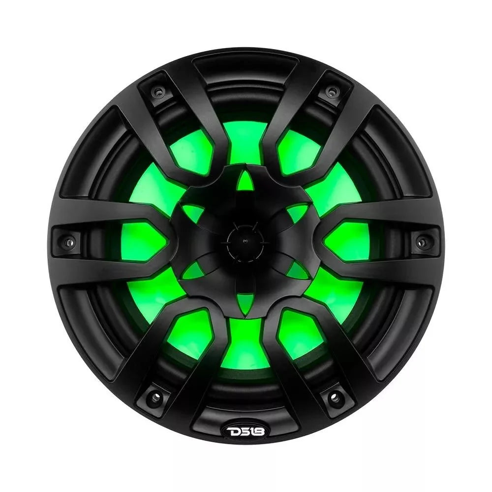 NXL 10" 2-Way Coaxial Marine Speaker with LED RGB Lights | 200W RMS 4-Ohm
