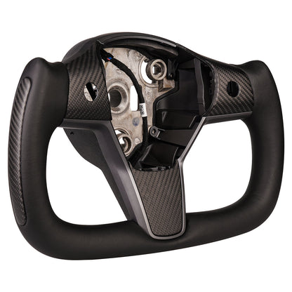TESERY Yoke Carbon Fiber Steering Wheel for Tesla Model 3 / Y【Style 34】