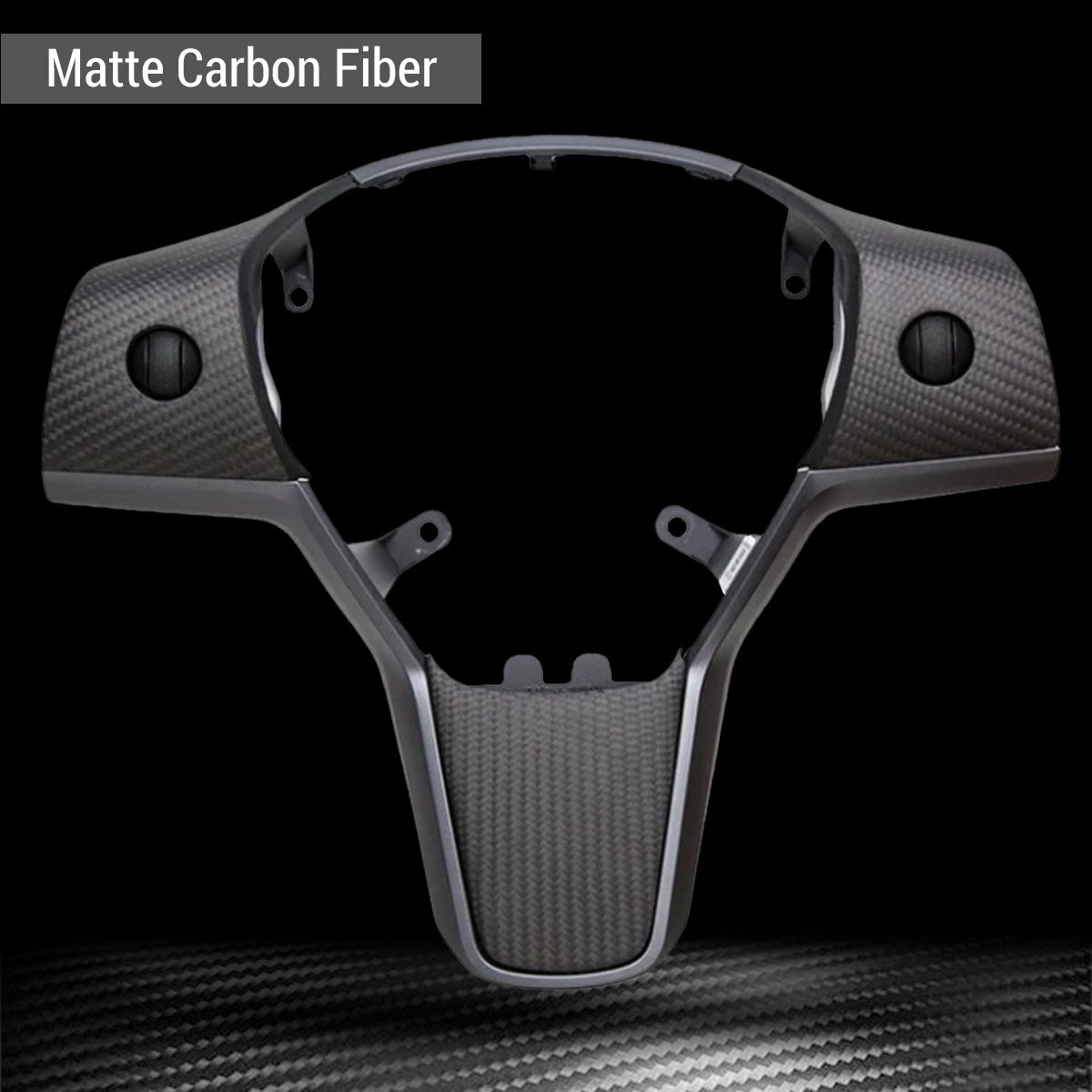 TESERY Yoke Carbon Fiber Steering Wheel for Model 3 / Y【Style 37】