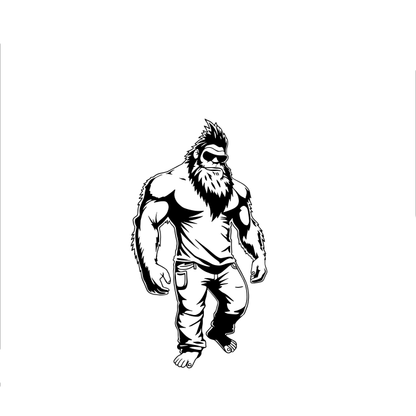 Muscular Sasquatch Hood Graphic