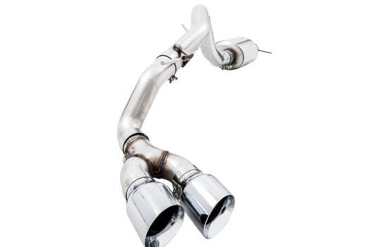 AWE Tuning 0FG Exhaust with BashGuard for Ford Ranger - Dual Chrome Silver Tips 3015-22072