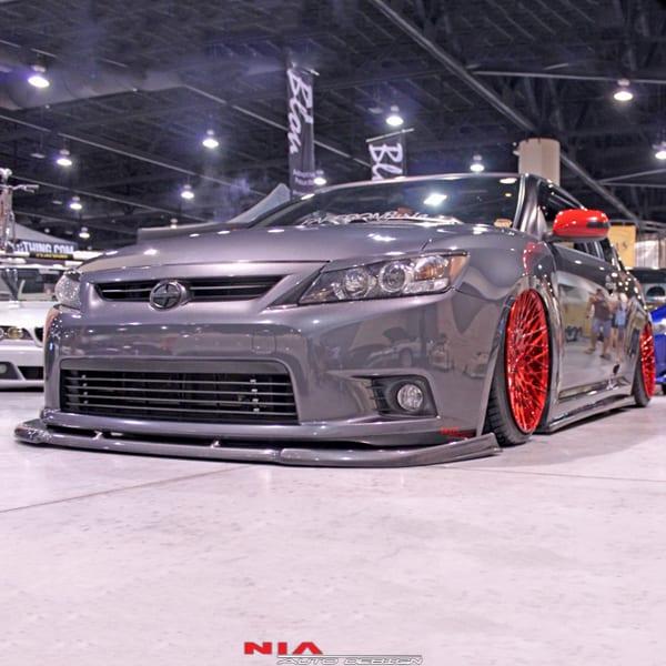 scion tc front splitter, front lip, front spoiler, front lip kit, front body kit, front ground effects kit, front aero kit