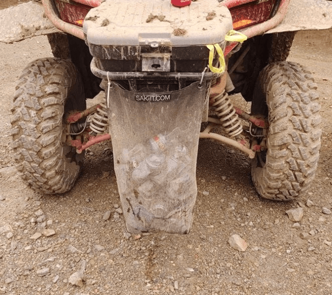 Scrap Sack packed with cans and bottle