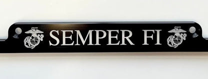 Semper Fi Marine Corps Billet Aluminum License Plate Frame