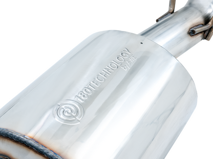 AWE Tuning 0FG Single Side Exit Catback Exhaust for 4th Gen RAM 1500 5.7L (without bumper cutouts) - Dual Diamond BlackTips 3015-33309