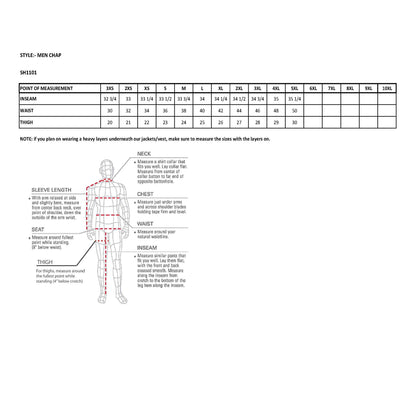 Milwaukee Leather Chaps for Men's Black Premium Leather- Classic Jean Style Pockets Motorcycle Riders Chap - SH1101