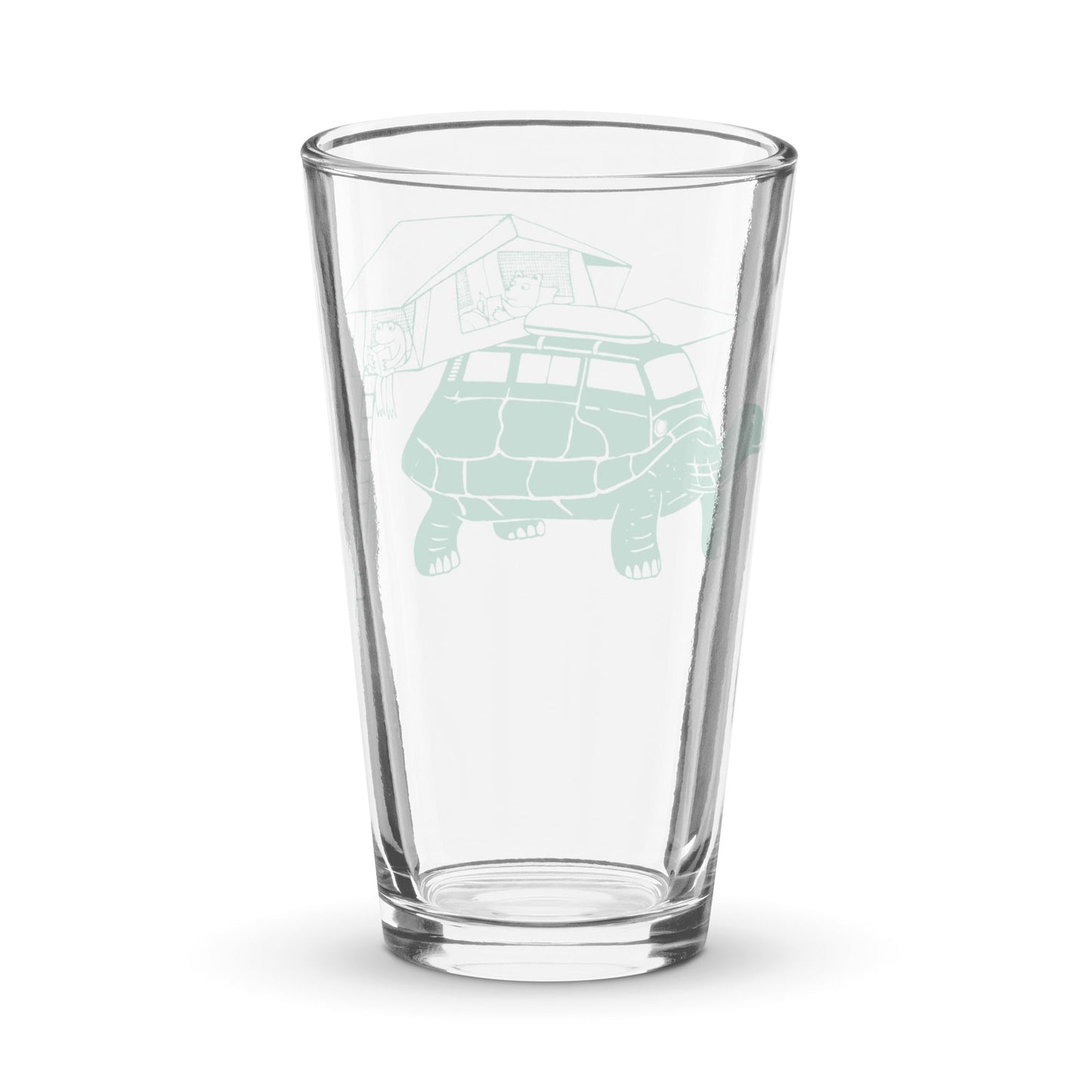 Tin-Top Turtle Shaker Pint Glass