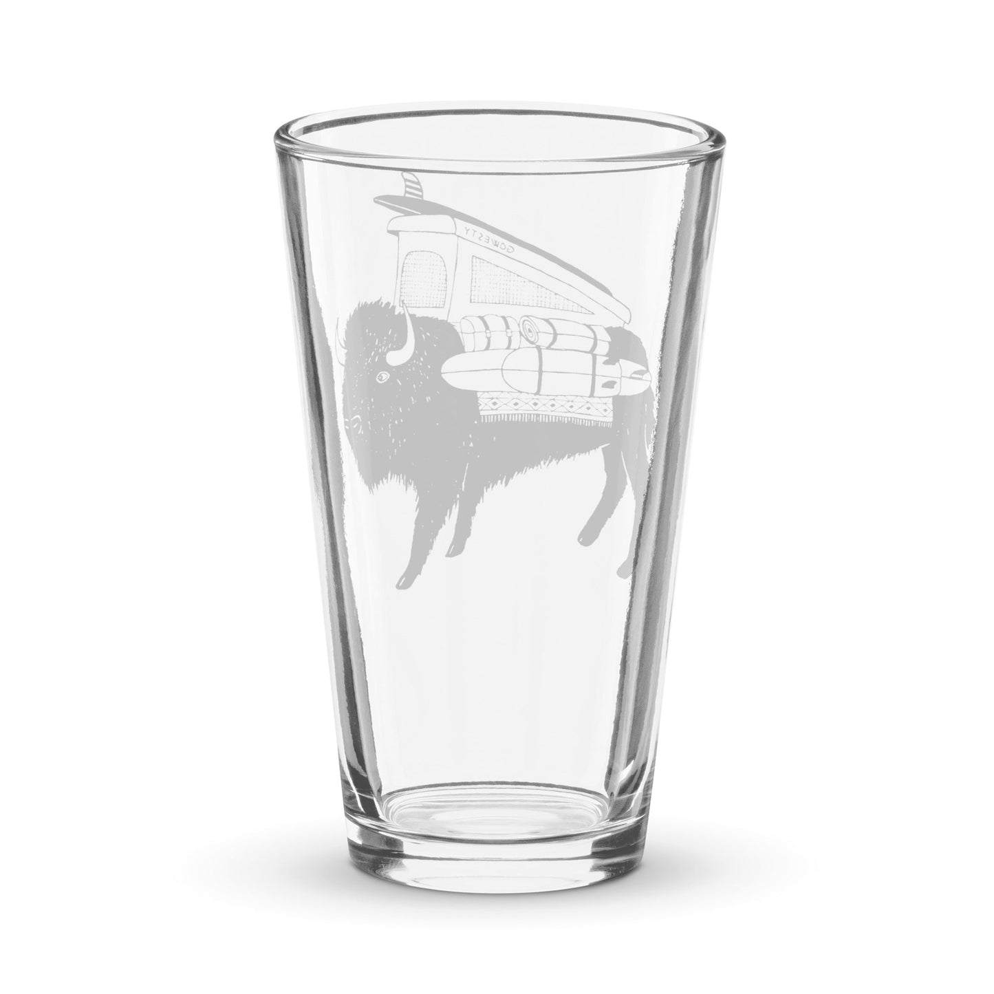 Buffalo Roam Shaker Pint Glass