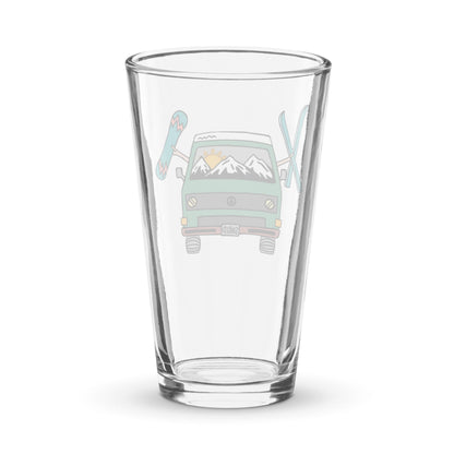 Shred Van Shaker Pint Glass