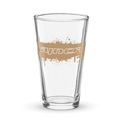 Syncro Splatter Shaker Pint Glass