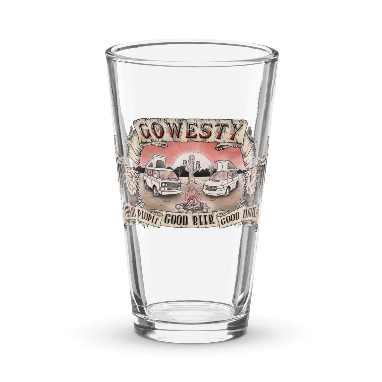 Desert Vulture Shaker Pint Glass