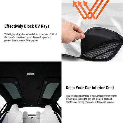 Side Car Window Sunroof Sunshades for Model X