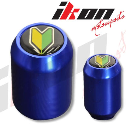 Blue M10X1.5MM Thread MT Manual MUG Gear Shift Knob+BD Badge