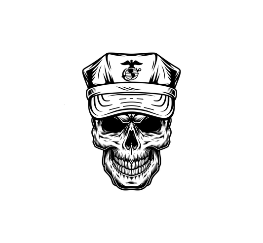 US Marines Skull Hood Graphic