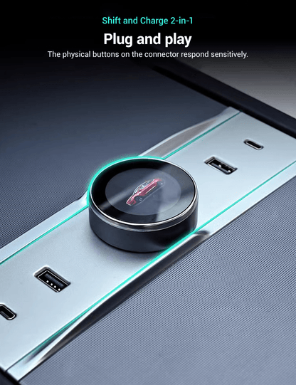 Rotating Gear Shift Knob Dock for Model 3 Highland/Model Y Juniper | Ergonomic Design