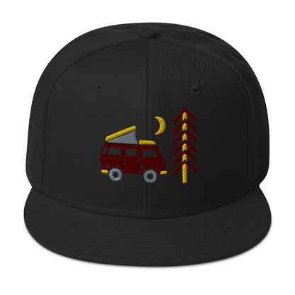 Go Outside Van & Moon Snapback Hat