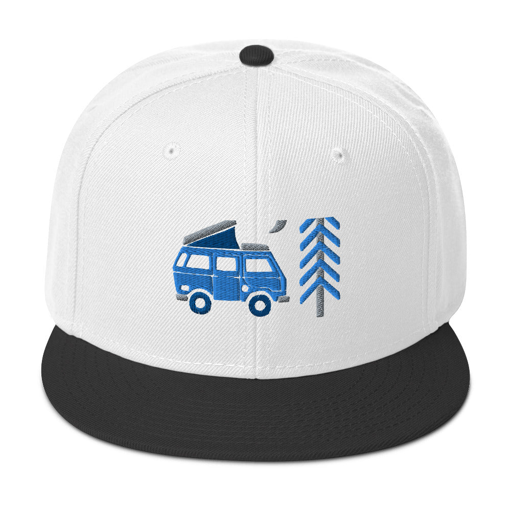 Go Outside Van & Moon Snapback Hat
