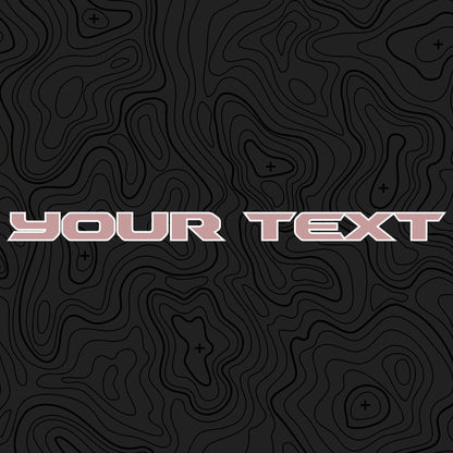 Soft Colors Hood Lettering | Set of 2