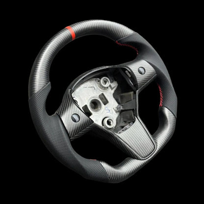 TESERY Sport Carbon Fiber Steering Wheel for Tesla Model 3 / Y【Style 25】