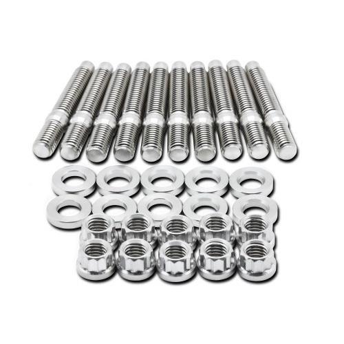 BLOX Racing Stainless Steel Intake/Exhaust Manifold Studs - M8x1.25 55mm Singles, 7-10 Piece Kits