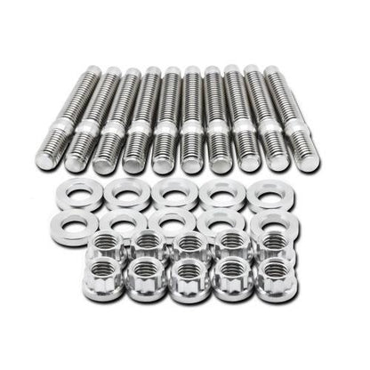 BLOX Racing Stainless Steel Intake/Exhaust Manifold Studs - M8x1.25 55mm Singles, 7-10 Piece Kits