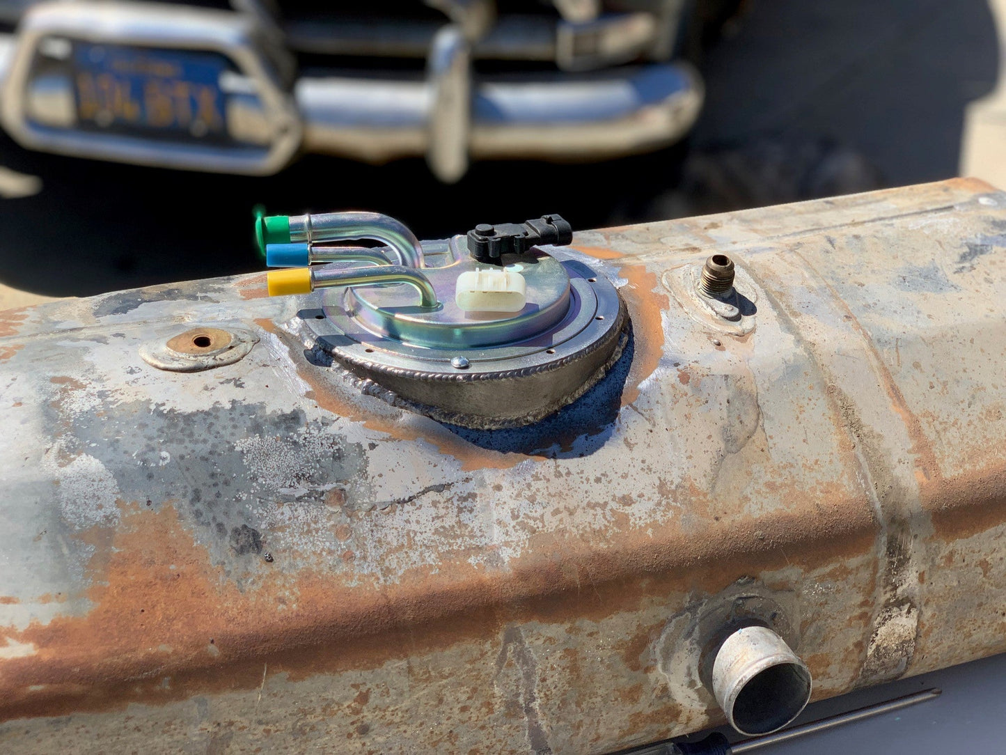 GM Steel Weld-in Fuel Pump Mounting Ring (Large Diameter)